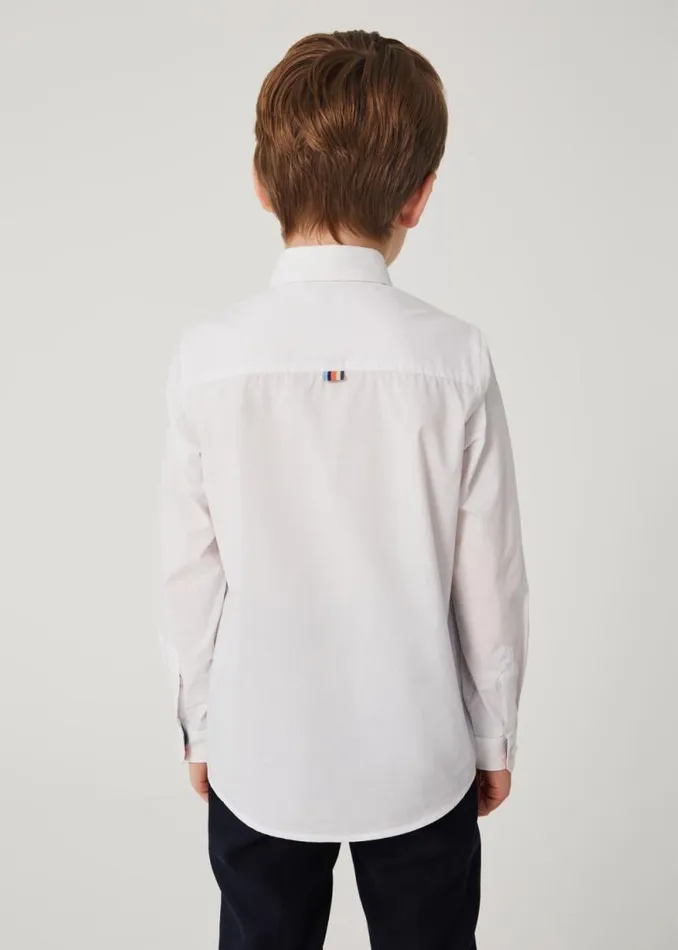 Junior Paul Smith Zebra 213 Years White Cotton Shirt