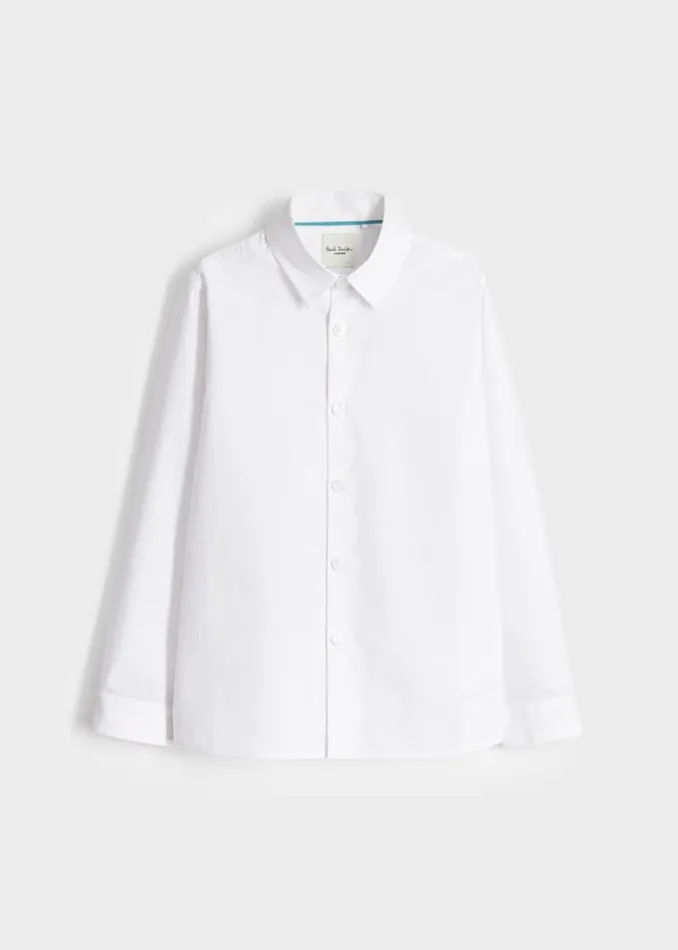 Junior Paul Smith Zebra 213 Years White Cotton Shirt