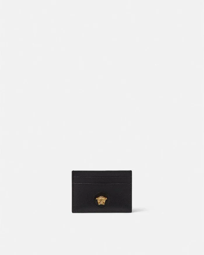La Medusa Card Case Blackgold Women Versace Wallets