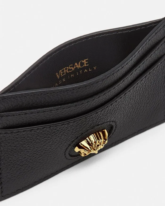 La Medusa Card Case Blackgold Women Versace Wallets