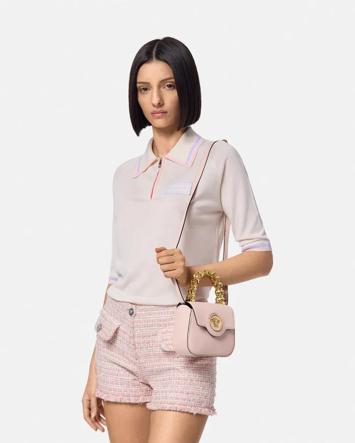 La Medusa Mini Bag Light Pink Women Versace Top Handle