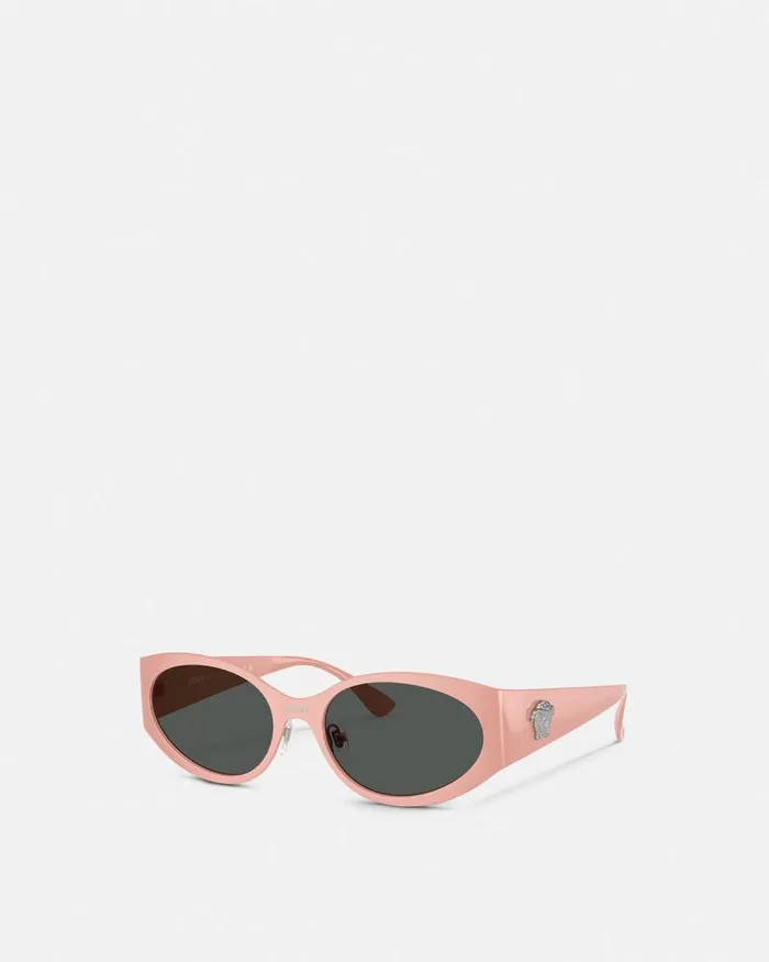 La Medusa Oval Sunglasses Pink Women Versace Sunglasses