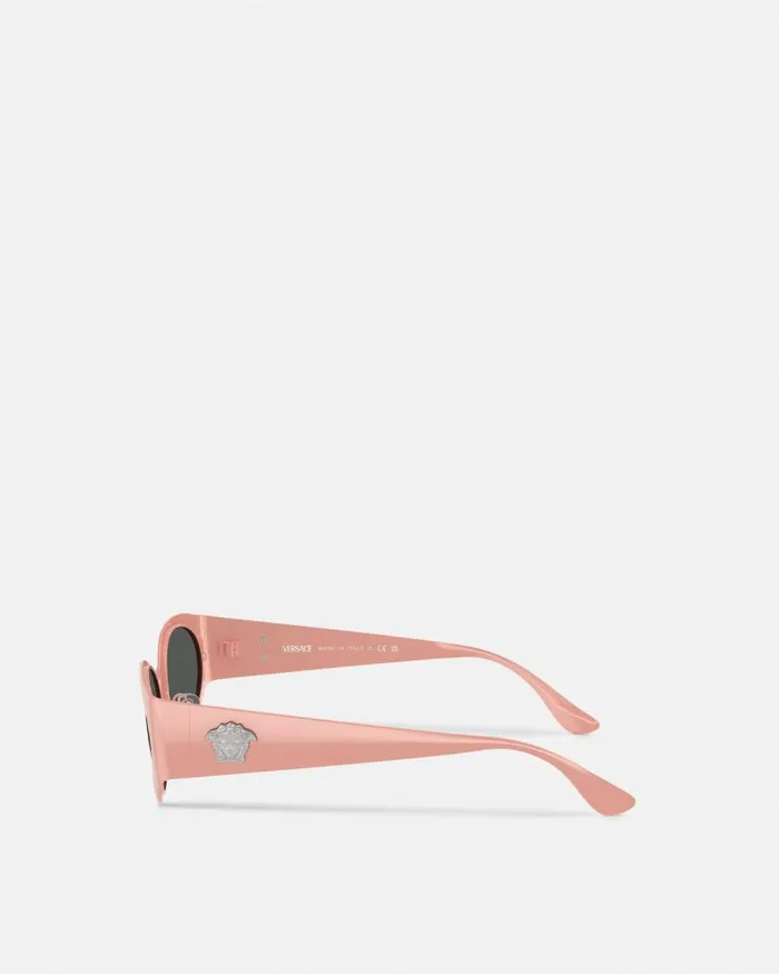 La Medusa Oval Sunglasses Pink Women Versace Sunglasses