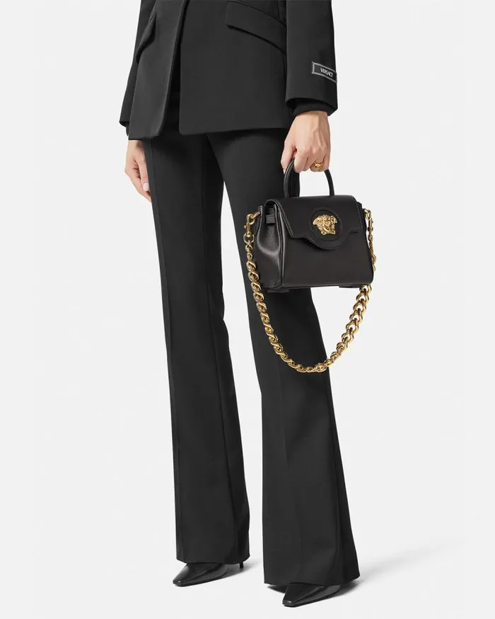 La Medusa Small Handbag Black Women Versace Top Handle