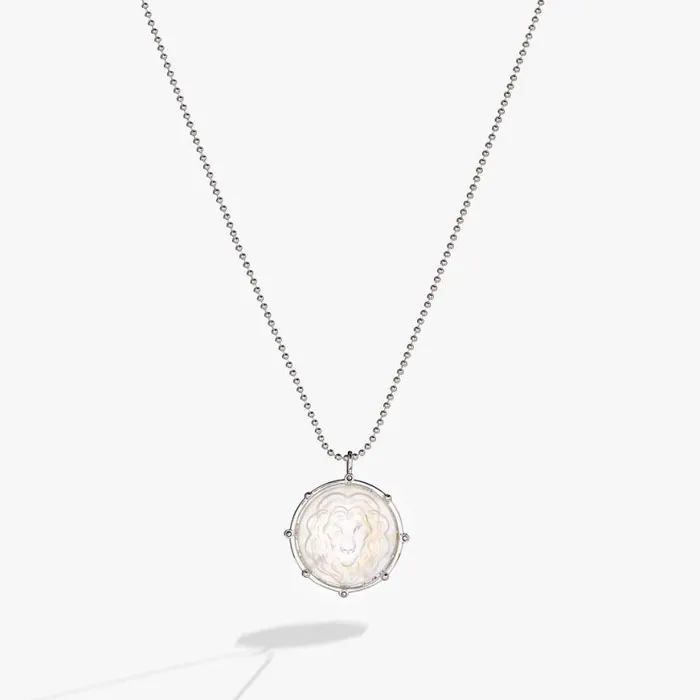 Leo Zodiac DoubleSided Charm Necklace Silver Women Alex And Ani Necklaces