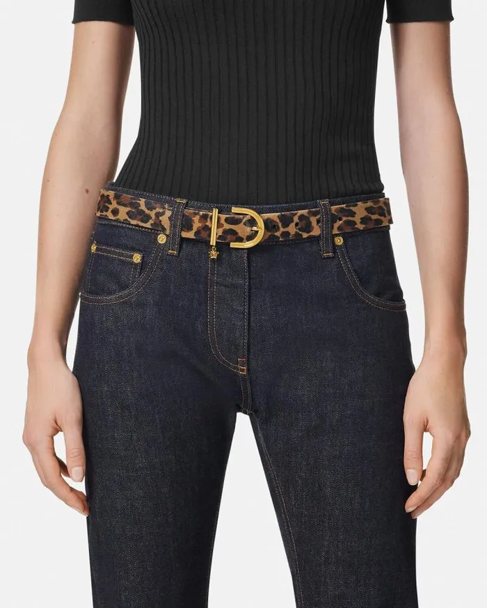 Leopard Medusa 03995 Belt 12034 Animalier Women Versace Belts