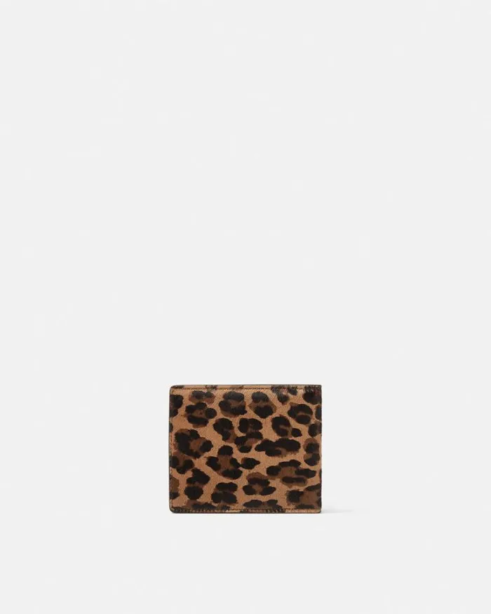 Leopard Medusa Biggie Wallet Animalier WomenMen Versace Wallets