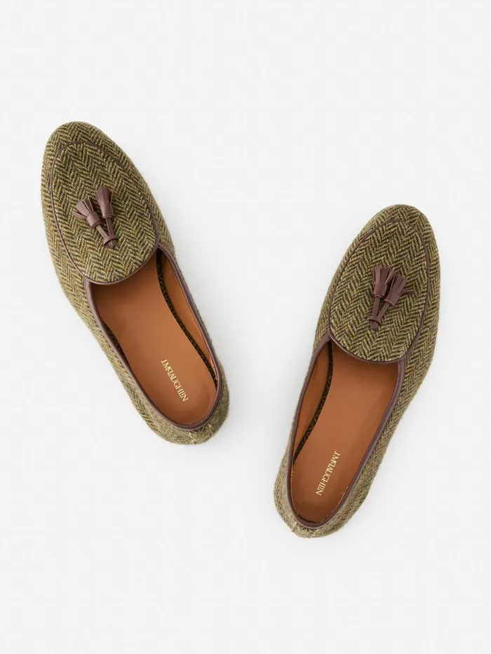 Loafers Men JMcLaughlin Oskar Loafers In Herringbone Brown Loafers Men JMcLaughlin Oskar Loafers In Herringbone Brown