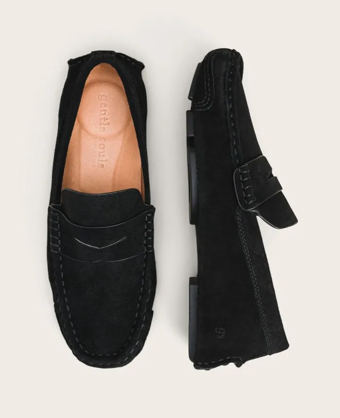 Loafers Men Kenneth Cole GENTLE SOULS Mateo Driver Penny Loafer Black Loafers Men Kenneth Cole GENTLE SOULS Mateo Driver Penny Loafer Black