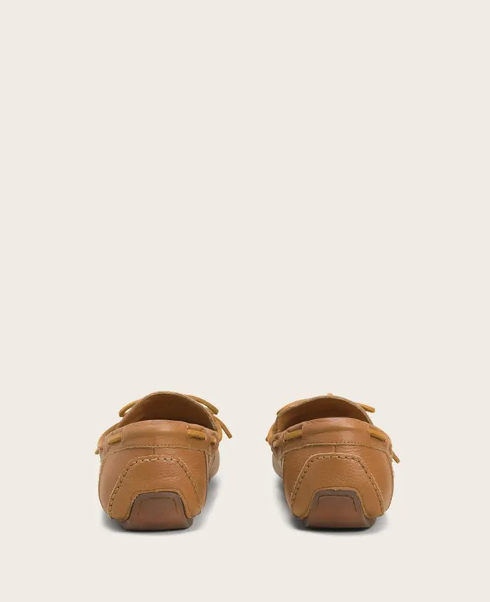 Loafers Men Kenneth Cole GENTLE SOULS Nyle Leather Driver Boat Shoe Luggage
