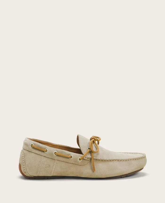 Loafers Men Kenneth Cole GENTLE SOULS Nyle Leather Driver Boat Shoe Taupe