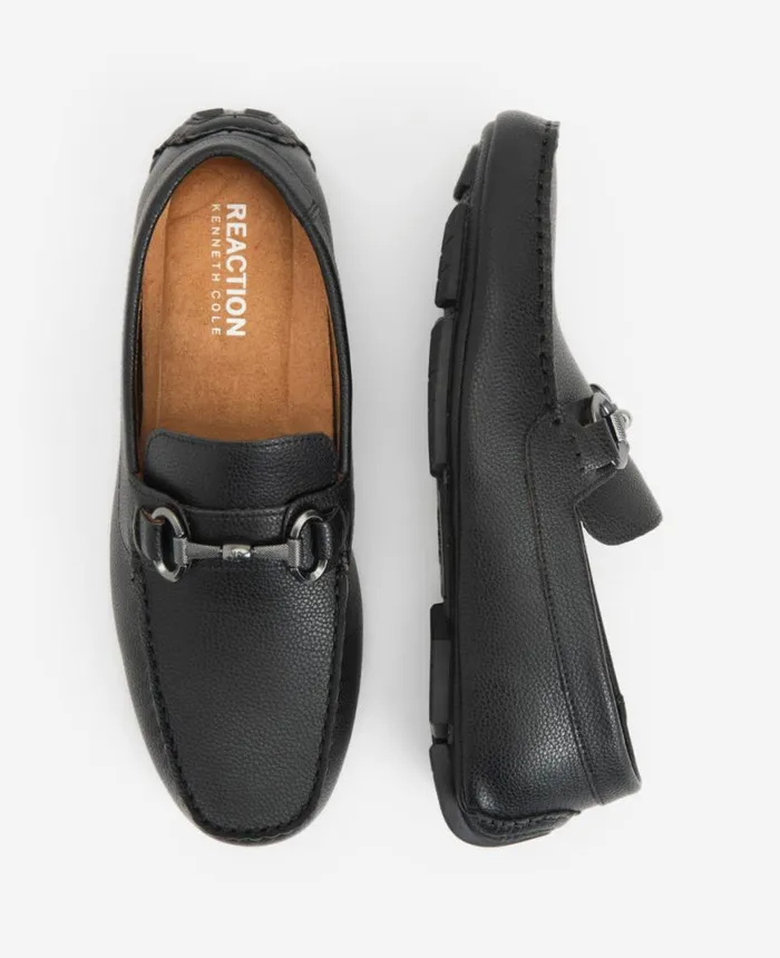 Loafers Men Kenneth Cole REACTION 8211 Dawson Bit Driver Black Loafers Men Kenneth Cole REACTION 8211 Dawson Bit Driver Black