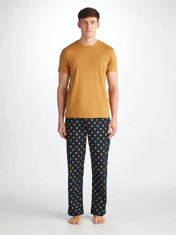 Lounge Pants Men Derek Rose Lounge Pants Ledbury 78 Cotton Batiste Navy