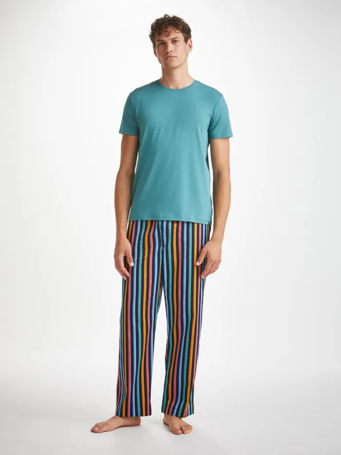 Lounge Pants Men Derek Rose Lounge Pants Wellington 56 Cotton Multi