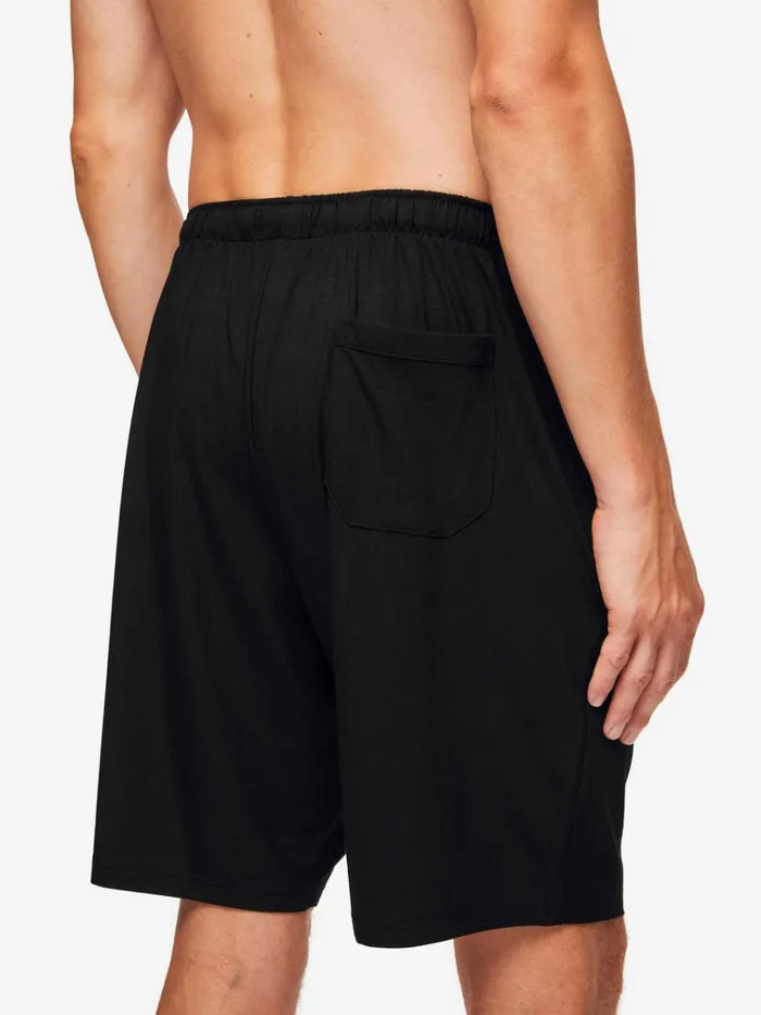 Lounge Shorts Men Derek Rose Lounge Shorts Basel Micro Modal Stretch Black