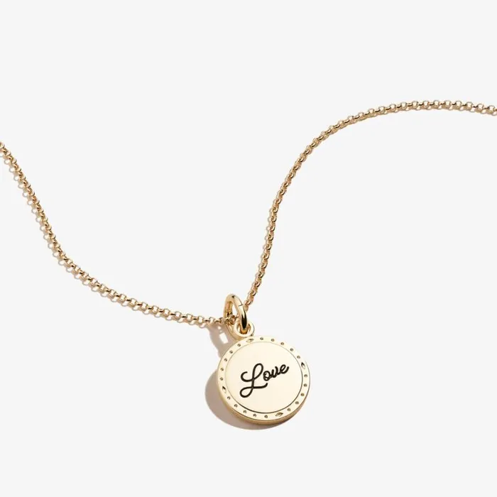 Love 039Always And Forever039 Necklace Antique Gold Women Alex And Ani Love