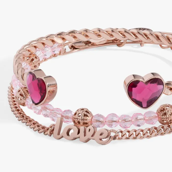 Love Bracelet Set Of 3 Rose Gold Women Alex And Ani Iconic Alex And Ani