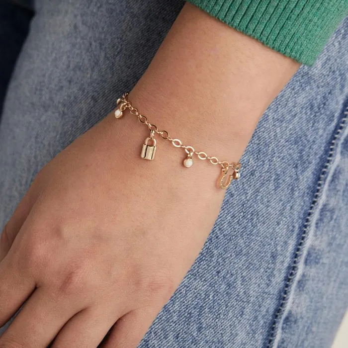 Love Luck Mini MultiCharm Bracelet Adjustable Gold Women Alex And Ani Love Love Luck Mini MultiCharm Bracelet Adjustable Gold Women Alex And Ani Love