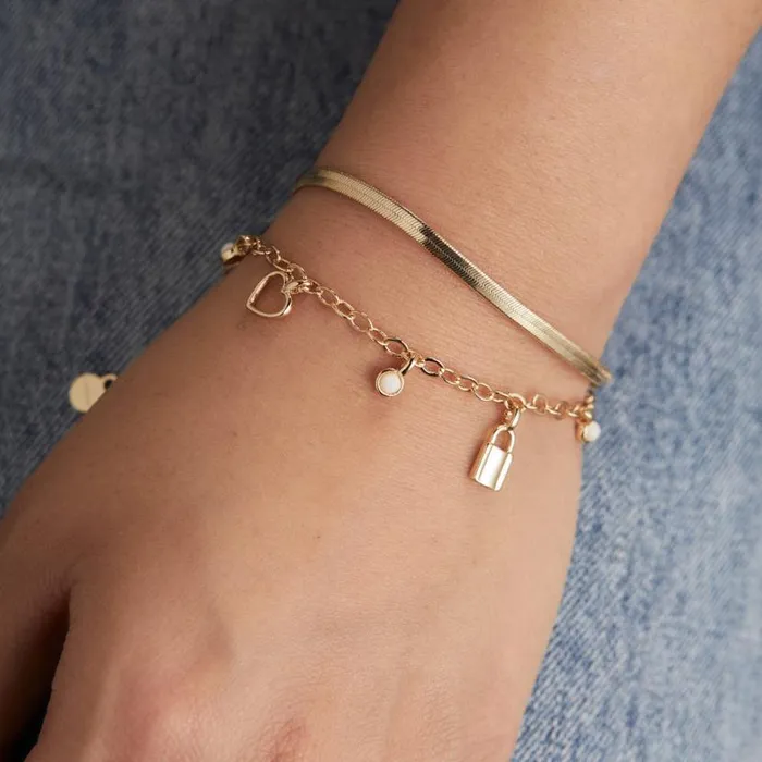 Love Luck Mini MultiCharm Bracelet Adjustable Gold Women Alex And Ani Love Love Luck Mini MultiCharm Bracelet Adjustable Gold Women Alex And Ani Love