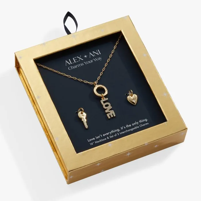 Love Mix Match Charm Necklace Gold Women Alex And Ani Anniversary