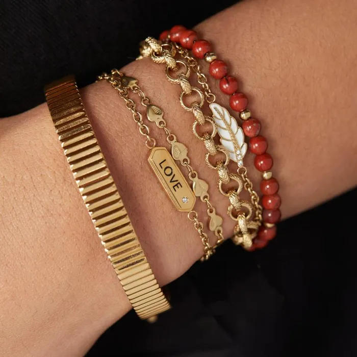 Love Stranded Bracelet Set Stainless Steel Gold Women Alex And Ani Fine Jewelry Love Stranded Bracelet Set Stainless Steel Gold Women Alex And Ani Fine Jewelry