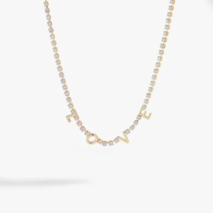 Love Tennis Necklace Gold Women Alex And Ani Love