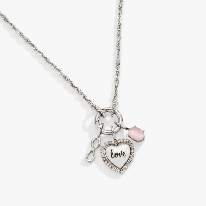 Love Trio Interchangeable Charm Necklace Stainless Steel Silver Women Alex And Ani Chain Or Bracelet Charm Bases Love Trio Interchangeable Charm Necklace Stainless Steel Silver Women Alex And Ani Chain Or Bracelet Charm Bases