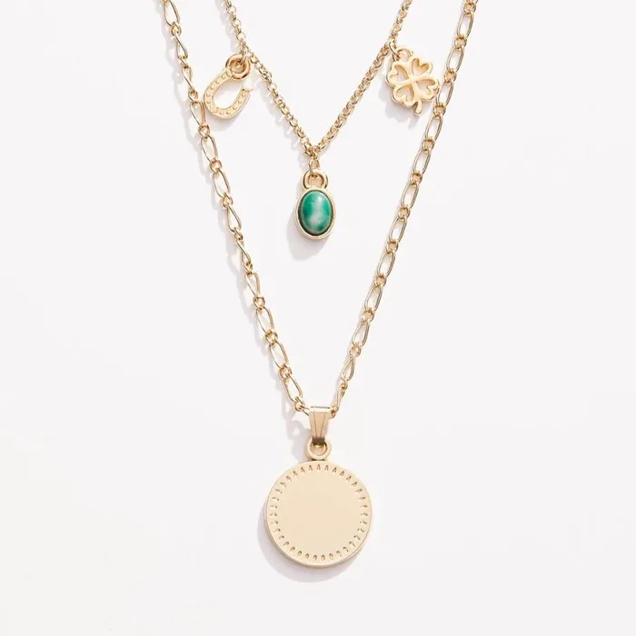 Luck Prosperity MultiCharm Layered Necklace Gold Women Alex And Ani Luck
