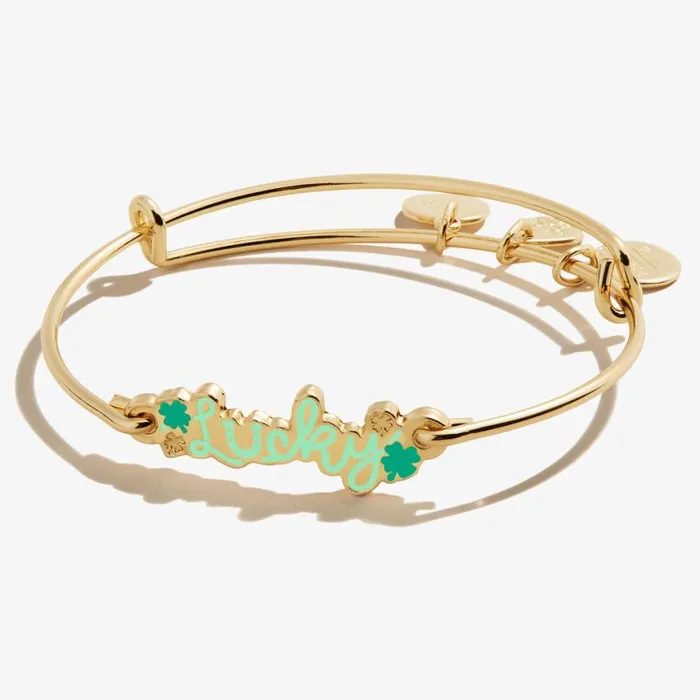 Lucky039 Inline Bangle Bracelet Gold Women Alex And Ani Iconic Alex And Ani Lucky039 Inline Bangle Bracelet Gold Women Alex And Ani Iconic Alex And Ani