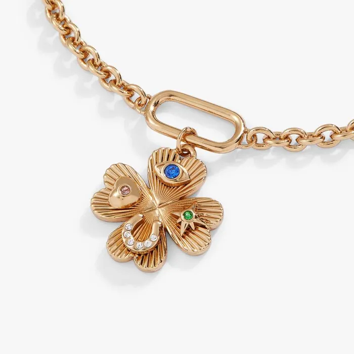 Lucky Four Leaf Clover Adjustable Bracelet Gold Women Alex And Ani Bracelets