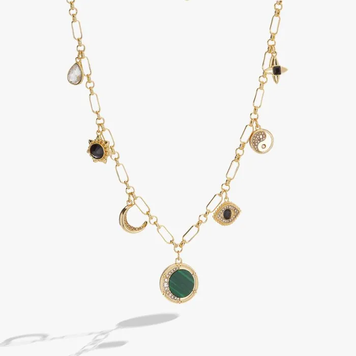 Malachite Charm Necklace Gold Women Alex And Ani Necklaces
