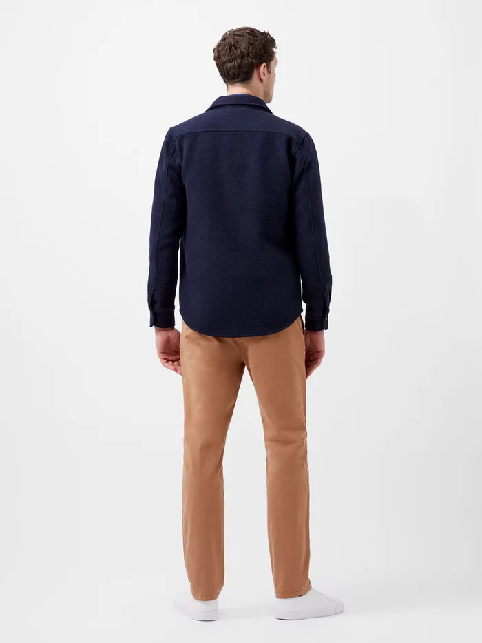 Man Coats and Jackets French Connection Brushed Overshirt Marine Man Coats and Jackets French Connection Brushed Overshirt Marine