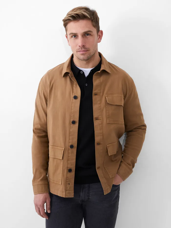 Man Coats and Jackets French Connection Chore Jacket Tobacco