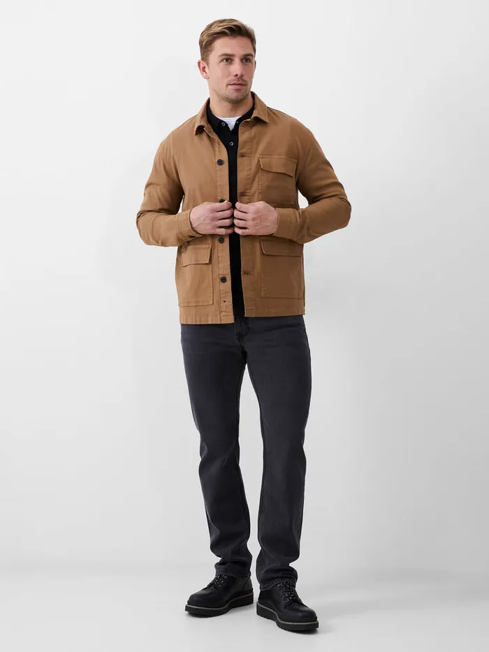 Man Coats and Jackets French Connection Chore Jacket Tobacco Man Coats and Jackets French Connection Chore Jacket Tobacco