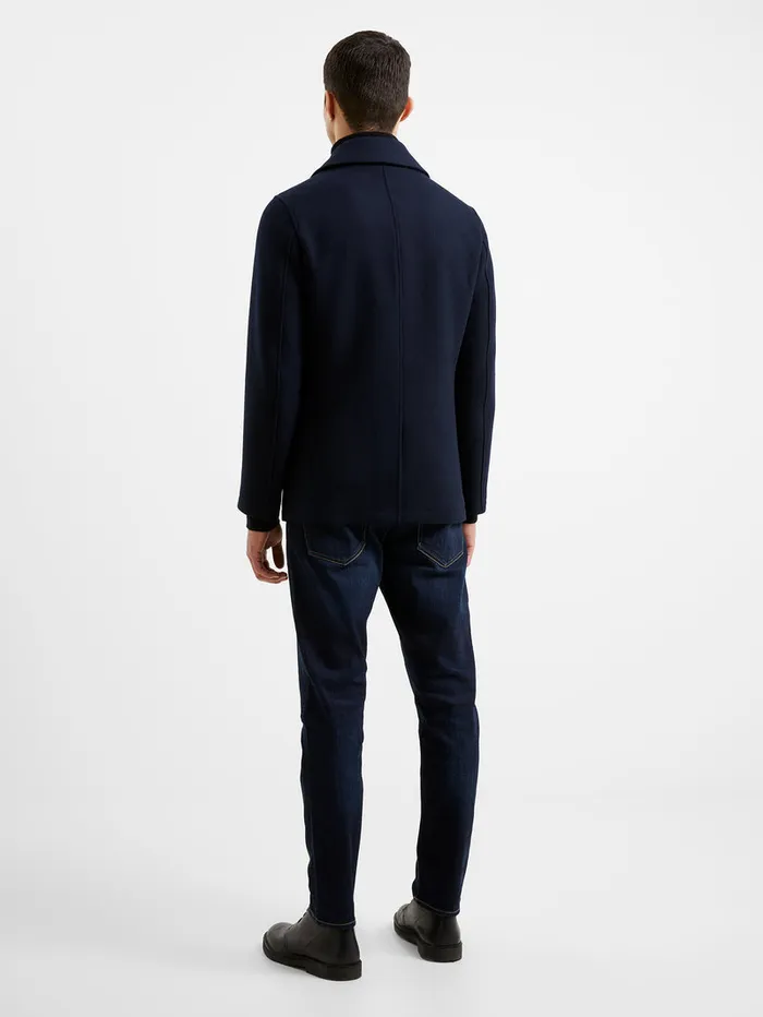 Man Coats and Jackets French Connection Double Breasted Peacoat Navy Man Coats and Jackets French Connection Double Breasted Peacoat Navy