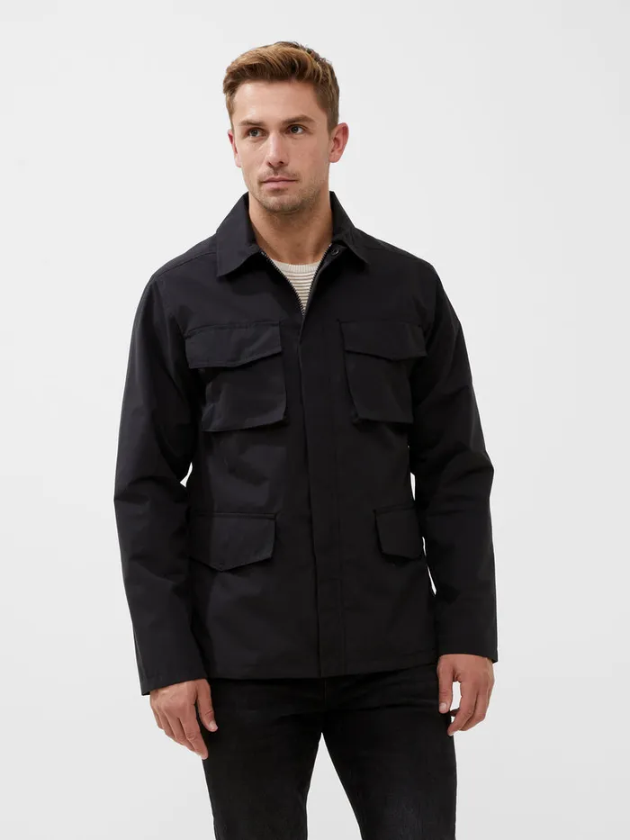 Man Coats and Jackets French Connection Field Jacket Black