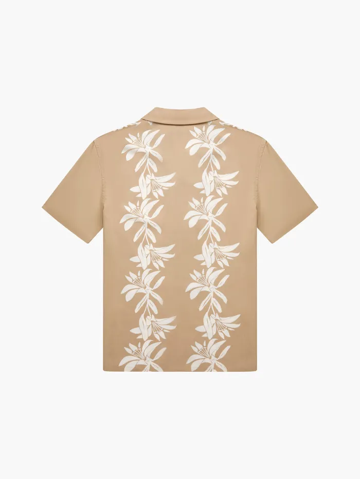 Man Shirts French Connection Climber Short Sleeve Shirt Stone Man Shirts French Connection Climber Short Sleeve Shirt Stone