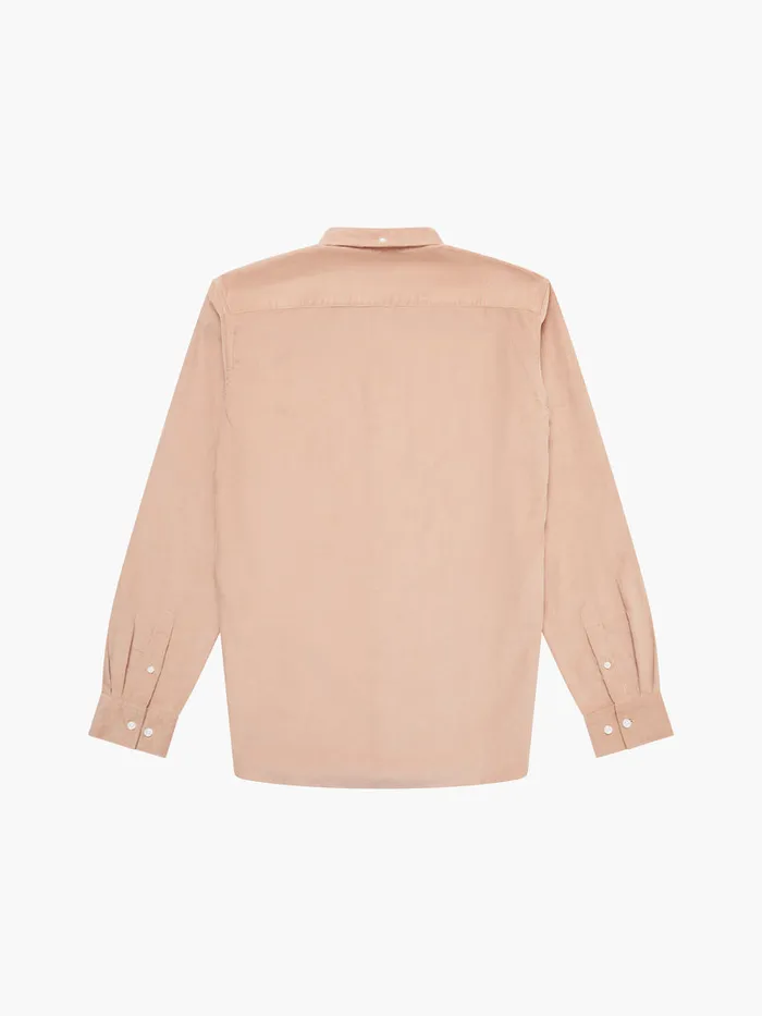 Man Shirts French Connection Cord Long Sleeve Shirt Camel Man Shirts French Connection Cord Long Sleeve Shirt Camel