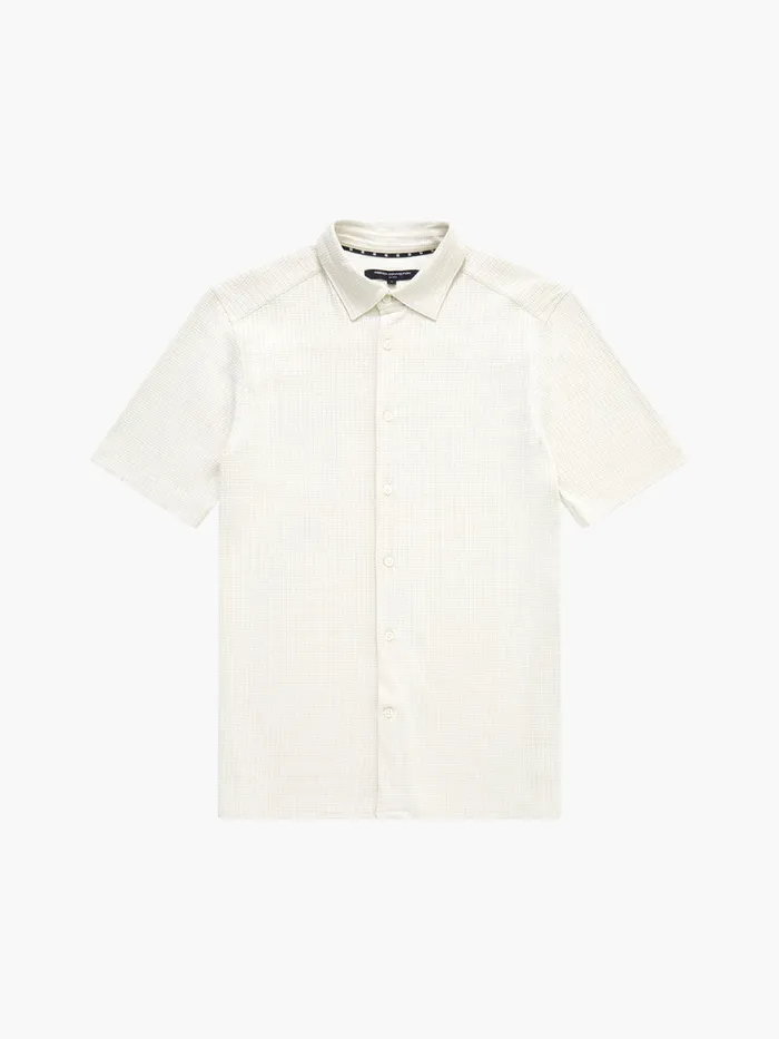 Man Shirts French Connection Ladder Texture Jersey Shirt Ecru Man Shirts French Connection Ladder Texture Jersey Shirt Ecru