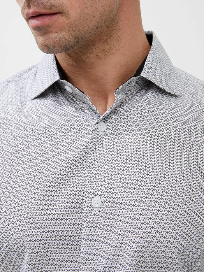 Man Shirts French Connection Long Sleeve All Over Print Shirt Whiteblack Man Shirts French Connection Long Sleeve All Over Print Shirt Whiteblack