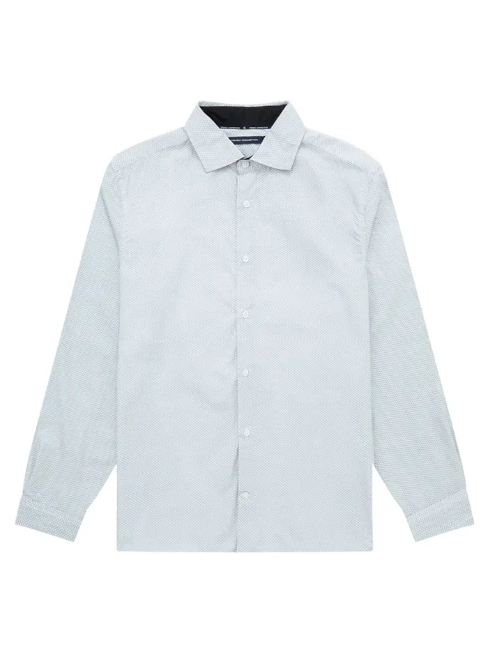 Man Shirts French Connection Long Sleeve All Over Print Shirt Whiteblack Man Shirts French Connection Long Sleeve All Over Print Shirt Whiteblack
