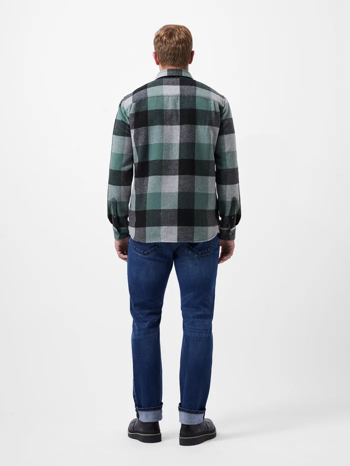 Man Shirts French Connection Neve Check Shirt Green Check Man Shirts French Connection Neve Check Shirt Green Check