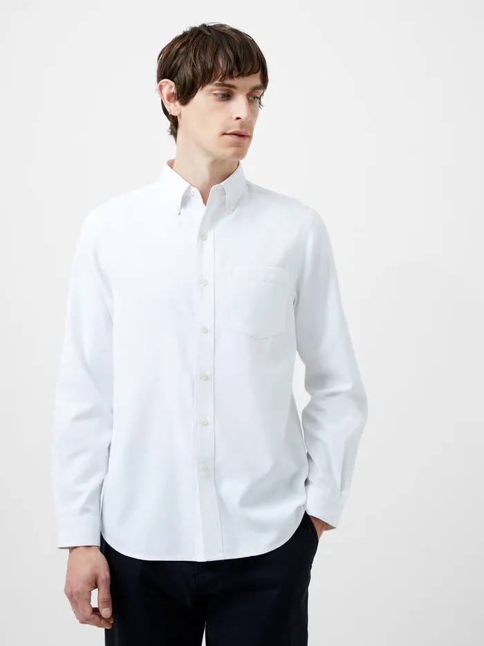Man Shirts French Connection Regular Fit Twill Shirt White