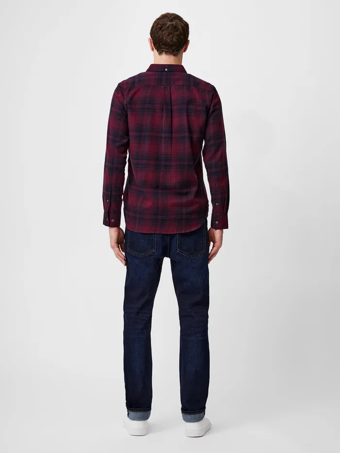 Man Shirts French Connection Scot Flannel Long Sleeve Shirt Chateuxmarine