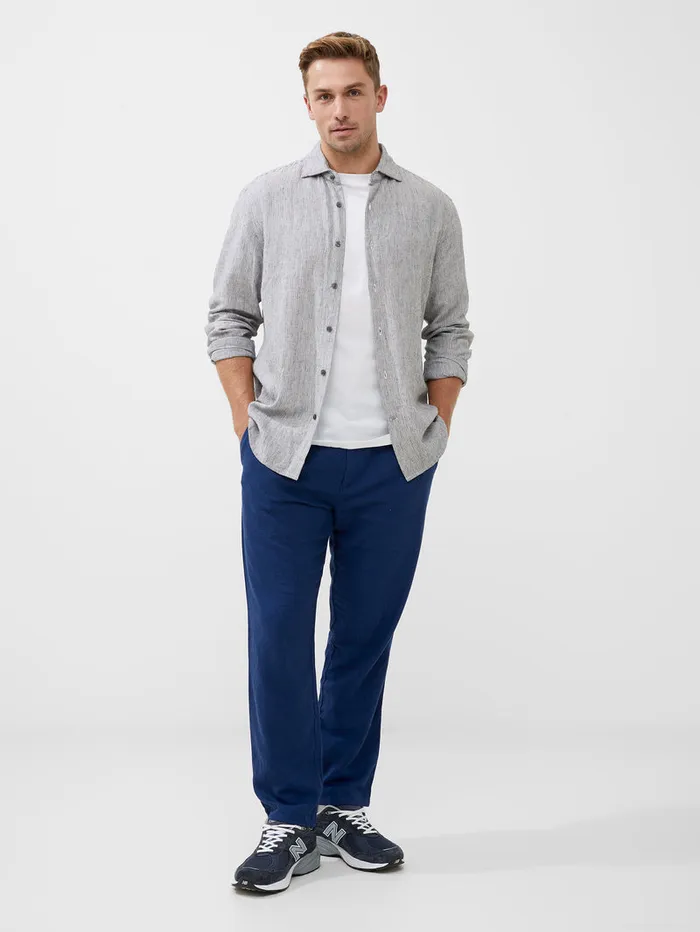Man Shirts French Connection Tonal Stripe Shirt Blackwhite Man Shirts French Connection Tonal Stripe Shirt Blackwhite