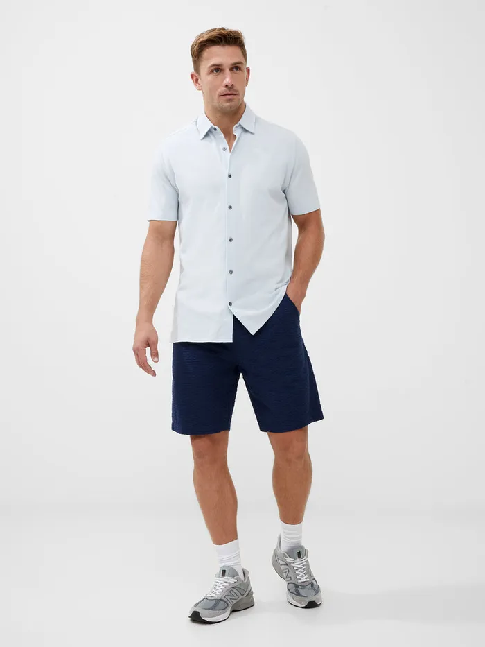 Man Shorts French Connection Seersucker Shorts Navy