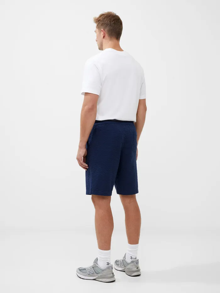 Man Shorts French Connection Seersucker Shorts Navy