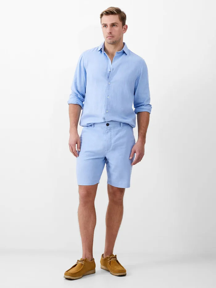 Man Shorts French Connection Soft Tailored Shorts Light Blue