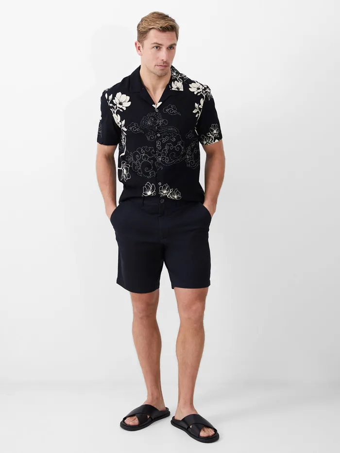 Man Shorts French Connection Stretch Chino Shorts Black