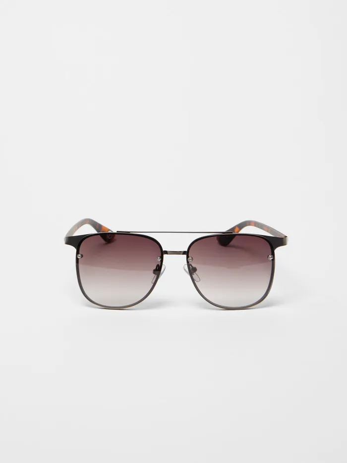 Man Sunglasses French Connection DFrame Sunglasses Gunmetal